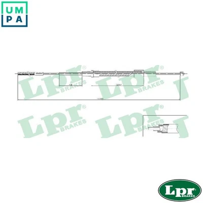 CABLE PULL PARKING BRAKE C0079B FOR BMW M47D20 2.0L 4cyl 5 E39 M57D25 M51D25 - Image 1 of 4