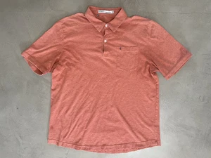 Camisa Polo Criquet Salmón Algodón Orgánico Bolsillo Clásica Informal Golf Para Hombre Talla L - Imagen 1 de 6