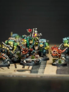 Warhammer 40k Kill Team Ork Kommandos squad painted. - Picture 1 of 19
