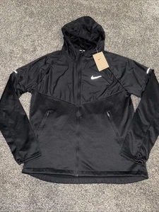 Nike Sphere Miler Therma Fit Water Repellent Running Jacket Sz S FZ1111-010 BLK - Picture 1 of 11