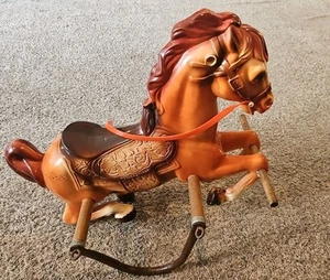 Vintage Mustang Pony Wonder Horse Only Bouncing Rocking Galopping Legs Rare 70's - Bild 1 von 10