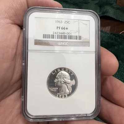 1963 Proof Quarter NGC PF66* ⭐️ - Image 1 of 4