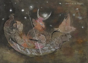 LEONORA CARRINGTON Art Poster or Rolled Canvas Print "Burial of Patriarchs" - Picture 1 of 1