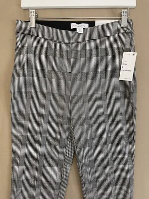 Liz Claiborne Laura Slim Leg Mid-Rise Plaid Dress Pants Elastic Waist Size-2 New - Image 1 of 4