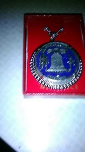 Vintage Necklace Pewter 1776 Liberty Bell Bicentennial Pendant - Picture 1 of 3