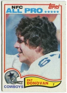 1982 Topps #310 Pat Donovan Dallas Cowboys All-Pro - Imagen 1 de 2