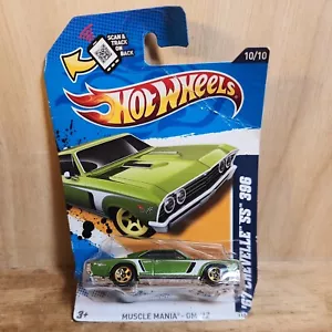 2012 Hot Wheels Muscle Mania - GM '67 Chevelle SS 396 #110 Green ( Bad Card) - Picture 1 of 3