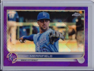 Whit Merrifield 2022 Topps Chrome Logofractor Purple #'d /250 Refractor Royals - Picture 1 of 2