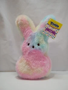 Peluche teñido con corbata arco iris conejito 9" Peeps - Imagen 1 de 7