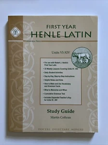 HENLE LATIN I STUDY GUIDE UNITS VI-XIV By Martin Cothran Cut Cover - Bild 1 von 13