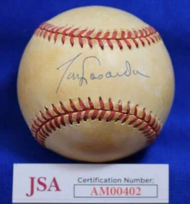 Tommy Lasorda JSA Cert Autograph National League Signed Baseball - Image 1 of 2