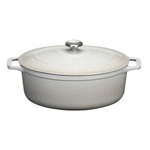 Cocotte ovale Le Chasseur 33 cm Macadamia fonte 41x26.5 cm - Imagen 1 de 1