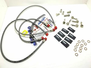 Kit de Tubos Freno Delantero Y Post Gris Ataques Gris Monster S 900 Ie 2000 2001 - Imagen 1 de 1
