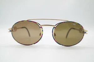 Vintage Cazal 965 Gold Mehrfarbig Oval Sonnenbrille sunglasses Brille NOS - Bild 1 von 6