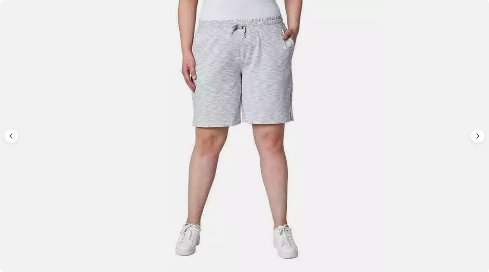 MONDETTA WOMENS ACTIVE ULTRA SOFT MOISTURE WICKING BERMUDA SHORTS (GREY S)