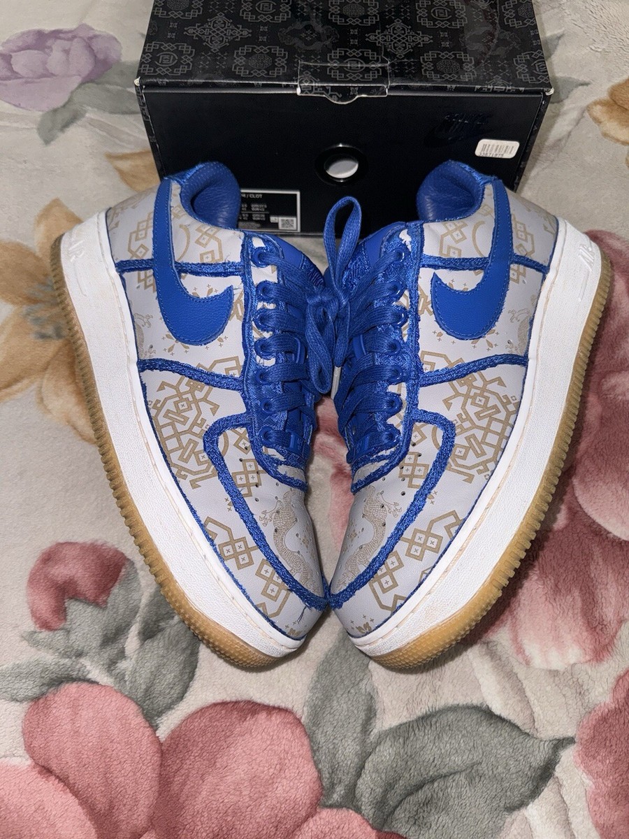 Nike CLOT x Air Force 1 PRM Royal Silk for Sale Nike CLOT x Air Force 1 PRM Royal Silk for Sale