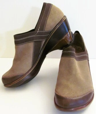 Zapatos para mujer Jambu Sport Wedge Cali 9M, gamuza caqui cuero excelente estado Foto 1 de 4