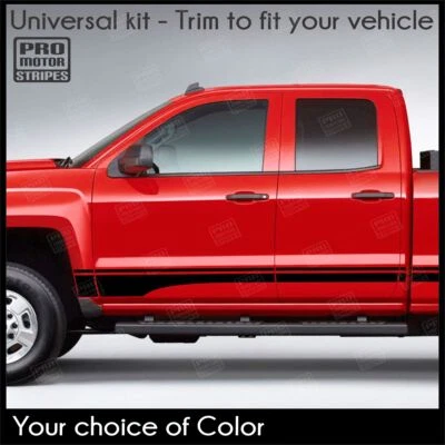 Calcomanías de rayas laterales panel basculante Dodge RAM 1500 2500 3500 (elige color) Foto 1 de 3