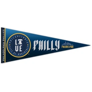 PHILADELPHIA PHILLIES PHILLY CITY CONNECT ROLL UP PENNANT 12"x30" WINCRAFT 👀 - Picture 1 of 1