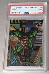 1995 Batman Forever Metal Robin #67 PSA 9 Mint - Picture 1 of 2