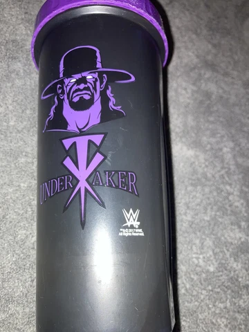 WWE Authentic Undertaker Tumbler Cup Collectible Wrestling Fan Shop Gift Gear Cover