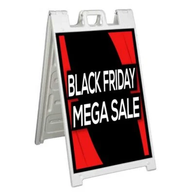VENTA BLACK FRIDAY Signicade 24x36 A Marco Acera Pavimento Letrero Doble Cara Foto 1 de 3