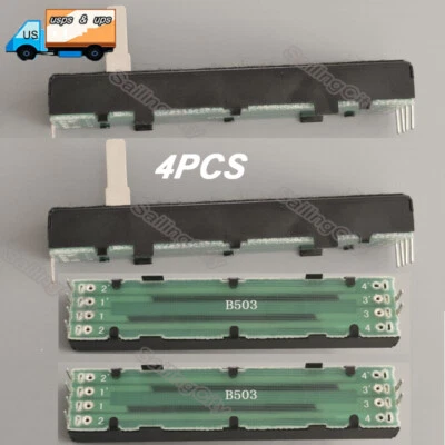 Fader de canal de 4 piezas para mezclador Numark NS6 NS7II NS7III NV NV II 4TRAK VRS50304524 Foto 1 de 4
