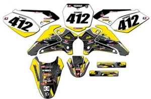 2001-2007 DRZ 125 PODIUM Yellow Senge Graphics Kit Compatible with Suzuki - Picture 1 of 10