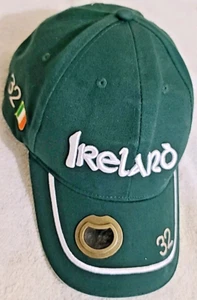 Gorra de béisbol Ireland Hat Strapback #32 para hombre abridor de botellas verde día de San Patricio - Imagen 1 de 5