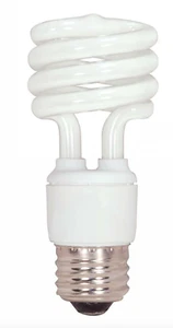 S7218 SATCO 12 PACK 13T2/E26/4100K/120V/12PK 13W Mini Spiral Compact Fluorescent - Picture 1 of 1