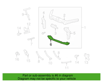 Honda 04603-TK5-A10ZZ Lower Front Bulkhead Cross Member for 09-14 Acura TL New Foto 1 de 2