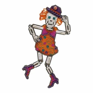 Mrs Bones Halloween Bead Ornament Kit Mill Hill 2009 Autumn Harvest - Picture 1 of 3