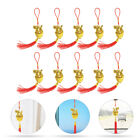  10 Pcs New Year Pendants Chinese Years Gift Lucky Charms Tassel Ornament Car