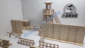 CY710 1/35 Scale Wooden Checkpoint Set DIY Scene - Picture 1 of 4