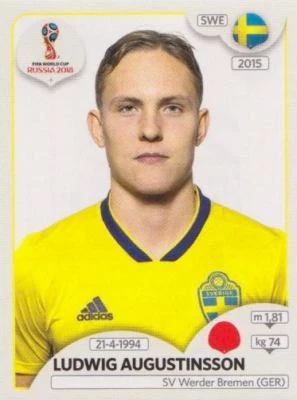 PANINI FUßBALL FIFA WM 2018 RUSSIA Panini sticker football World Cup 2018 Russia No. 479: Ludwig Augustinsson SWE image New