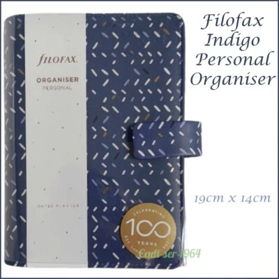 Genuine Filofax Indigo Frost Personal Organiser Diary NEW - Image 1 of 4