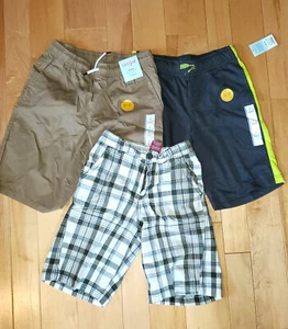 Lot of 3 new Boys Shorts Size L  (12/14)  brand Cat and Jack and  Faded Glory - Picture 1 of 9
