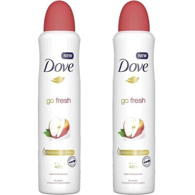 2 x Dove Apple & White Tea Antiperspirant Deodorant Spray, 150 ml/ 5.07 oz - Image 1 of 4