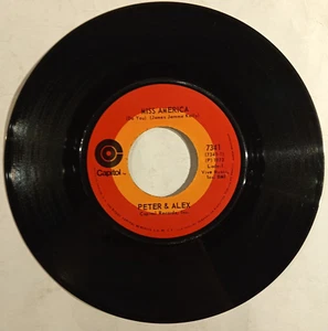 PETER & ALEX -(DO YOU) MISS AMERICA- 1973 MEXICAN 7" SINGLE, PROG ROCK - Imagen 1 de 3