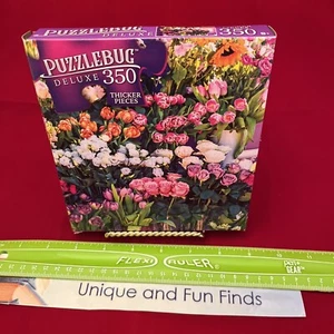 Jigsaw Puzzle 350 Piece Bouquets of Flowers In Shop 20 X 12 Puzzlebug - Picture 1 of 3