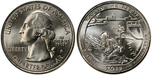 2019-D War In The Pacific Guam Park NP ATB 25C Unc Quarter Denver mint NPD49 - Picture 1 of 1