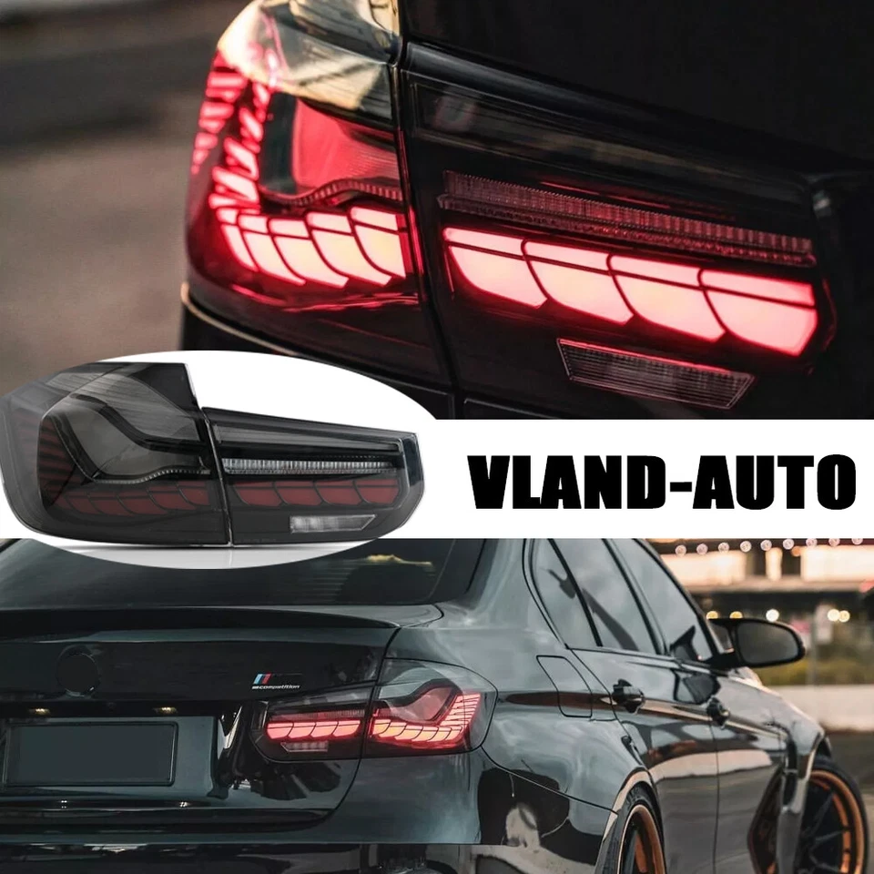 Luces traseras GTS para BMW Serie 3 M3 F30 F35 F80 2012-18 LED DRL ahumado con dinámico Foto 1 de 4