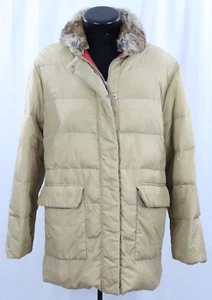 Abrigo Chaqueta Henry Algodón 46 Invierno Parka Tostado Vestido Piel de Zorro Plumón de Ganso Puff Hombres - Imagen 1 de 24