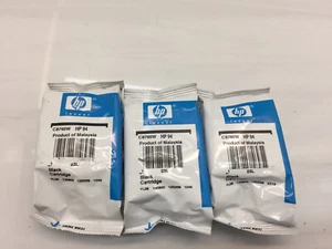 (3) Cartucce di inchiostro nero originali Hp 94, scadute - Foto 1 di 2