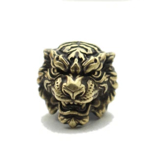 Brass Rope Beads Tiger Knife Beads DIY Umbrella Paracord Bead Keychain Pendants - Picture 1 of 6