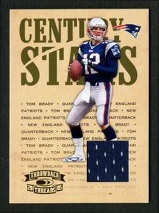 Camiseta Donruss Throwback Threads 2005 #CS-23 Tom Brady Century Stars #'D 100 - Imagen 1 de 2