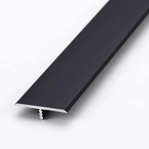 Wear-Resistant 48" Black T Molding Transition Strips - 10 Pcs for Any Flooring - Picture 1 of 8