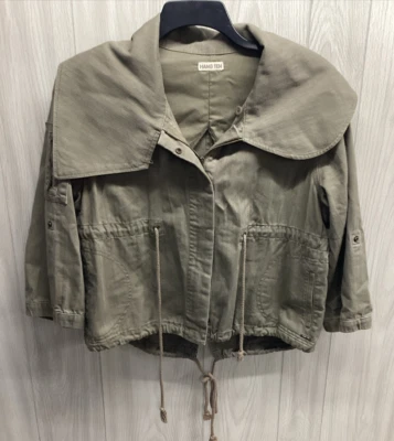 Chaqueta HANG TEN para mujer (talla L) manga 3/4 cremallera cordón cuello ancho Foto 1 de 4