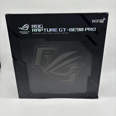 New ASUS ROG Rapture Quad Band WiFi 7 GT-BE98 PRO Gaming Router - Image 1 of 4
