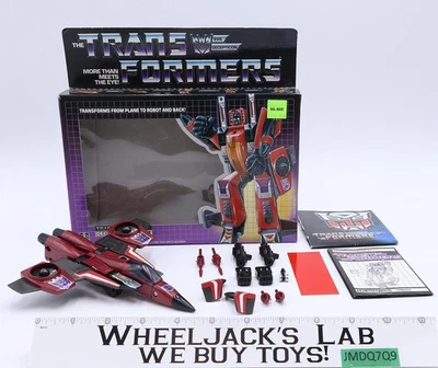 Thrust 100% Complete W/BOX 1985 Vintage G1 Transformers Hasbro Action Figure NM - Image 1 of 4